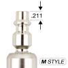 Industrial Swivel 1/4" NPT Male Quick Connect Air Tool Fittings - 6 Pack (Industrial/Milton (M) Style) view 3