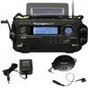 KA600 Black Solar/Crank AM/FM/SW NOAA Weather Radio, Bonus AC Adapter/Charger, Bonus Reel Antenna, 5-LED Reading lamp, 3-LED Flashlight view 1