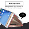 Galaxy S8 Case,Shinetop Smart Clear View Window Electroplate Plating Stand PC Mirror Flip Folio Case Cover Ultra Slim Thin Full Body Protective Case for Samsung Galaxy S8 (2017) with Kickstand-Black view 2