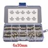 200pcs (100pcs 5x20mm 100pcs 6x30mm) Fast-Blow Glass Fuses Quick Blow Car Glass Tube Fuses Assorted Set Kit 0.5A 1A 2A 3A 5A 8A 10A 15A 20A 30A view 3