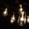 Vintage Edison Outdoor String Lights (ST40 Clear - Black Wire, 100 ft) view 4