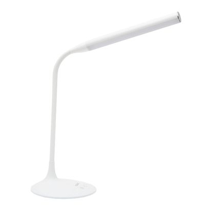 DAC LED Desk Lamp, Eye Care Table Lamp, 360 Degree Flexible Gooseneck, Continuously Dimmable, 3 Color Modes, Touch-Sensitive Control Panel, 40-Minute Auto Shut-Off Timer, White, 6W