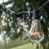 Vintage Edison Outdoor String Lights (PS50 Clear - Black Wire, 25 ft) view 3
