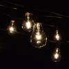 Vintage Edison Outdoor String Lights (PS50 Clear - Black Wire, 25 ft) view 4