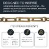 RCH Hardware CH-12-AD Brass Chandelier Chain, Acid Dipped (1 Foot) view 2
