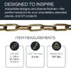 RCH Hardware CH-07W-OBB Brass Chandelier Chain, Oil Bronzed Black (1 Foot) view 2
