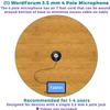 WordForum 3.5mm TRRS 4 Pole 360 Omni-Directional Conference Recording Microphone with Daisy Chain Option for Meetings Using iPhone, Android, Smartphone, Microsoft Surface and Other Tablets view 3