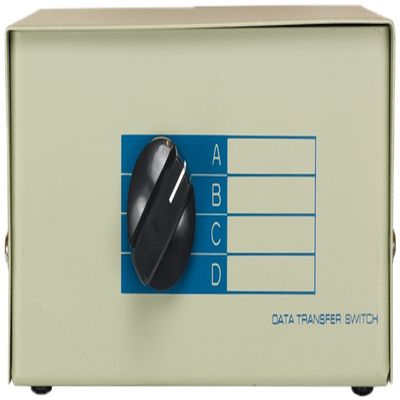 Cablelera ZDMNEEA7-4 4-Way RJ11 Female ABCD Manual Data Switch
