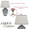 Aspen Creative 24007-11 Clear Faceted Crystal Lamp Finial in Brass Plated Finish, 2 1/4" Tall (1 Pack) view 4