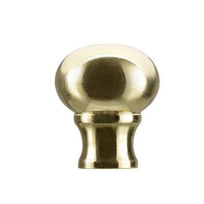 Aspen Creative 24018-11 Steel Lamp Finial in Brass Plated Finish, 1-3/8" (1 Pack)