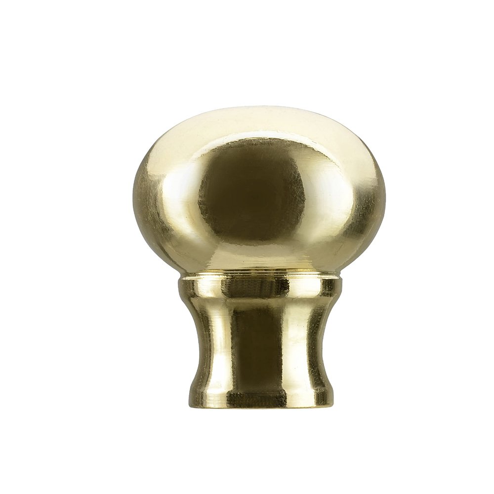 Aspen Creative 24018-11 Steel Lamp Finial in Brass Plated Finish, 1-3/8" (1 Pack)
