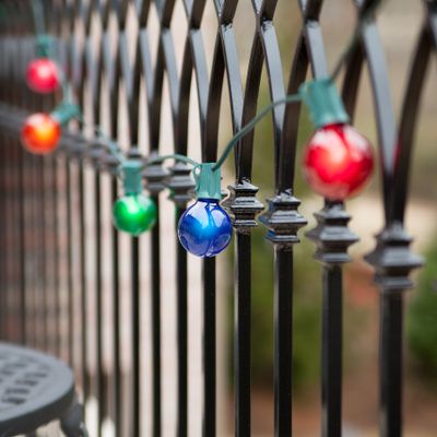 G50 Hanging Globe String Lights - String Lights Indoor Outdoor String Lights Patio String of Lights, Globe Bulb String Lights for Tent