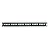 Panduit NKFP24Y Category-6 24-Port Flat Modular Patch Panel, Black view 1