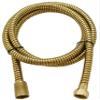 69" Metalic Shower Hose, All Metal Interlock Shower Hose with Brass Conical Nuts, by PlumbUSA (Polish Brass) view 1