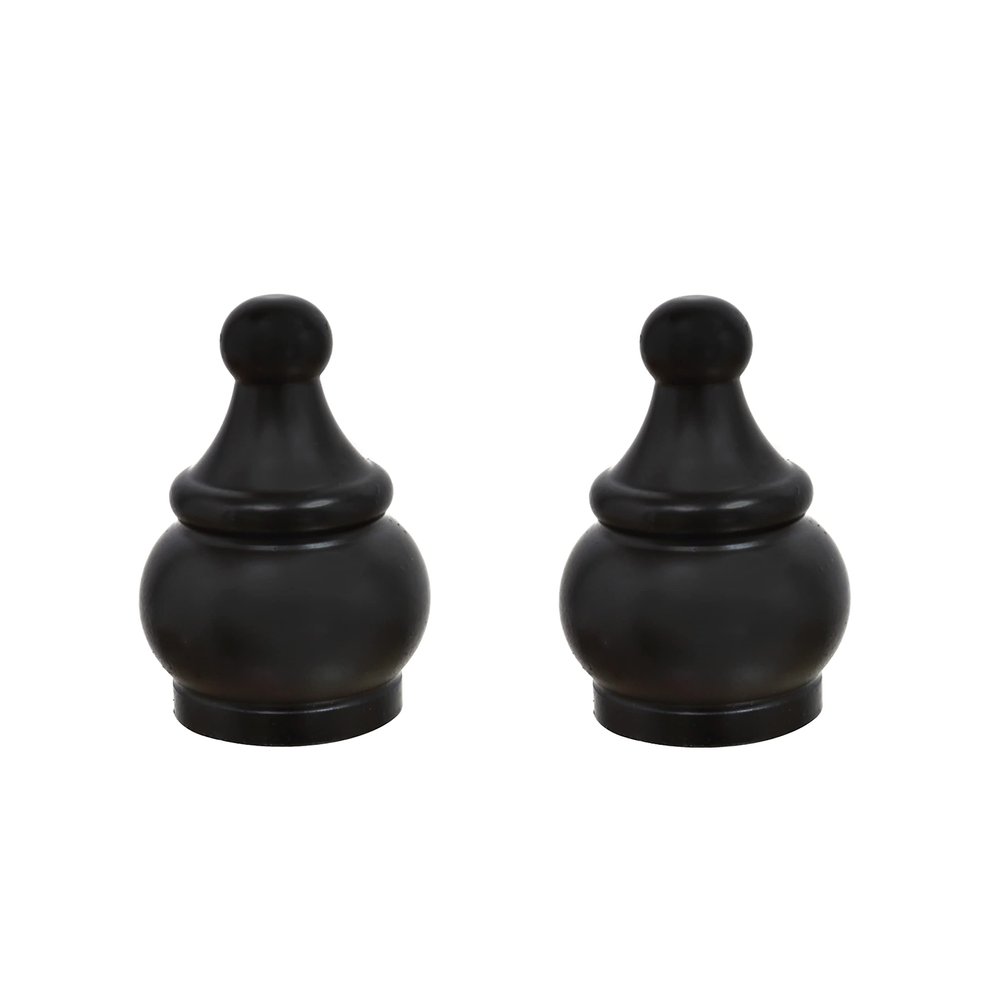 Aspen Creative 24017-32 Steel Lamp Finial in Oil Rubbed Bronze Finish, 1 1/2" Tall (2 Pack)
