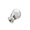Aspen Creative 24014 Clear Glass Ball Lamp Finial in Nickel Finish, 1 1/2" Tall (1 Pack) view 2