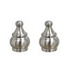 Aspen Creative 24017-22 Steel Lamp Finial in Brushed Nickel Finish, 1 1/2" Tall (2 Pack) view 1