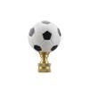 Aspen Creative 24022 Plastic Soccer Ball Finial with Solid Brass Finish, 1 3/4" Tall (1 Pack) view 1