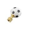 Aspen Creative 24022 Plastic Soccer Ball Finial with Solid Brass Finish, 1 3/4" Tall (1 Pack) view 2