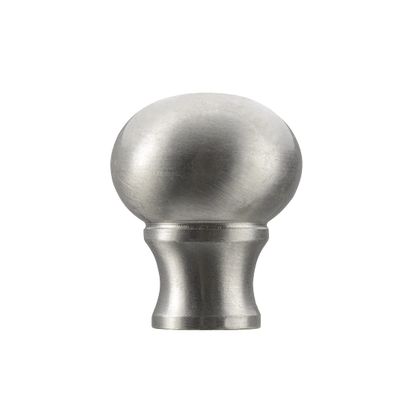 Aspen Creative 24018-21 Steel Lamp Finial in Brushed Nickel Finish, 1 3/8" (1 Pack)