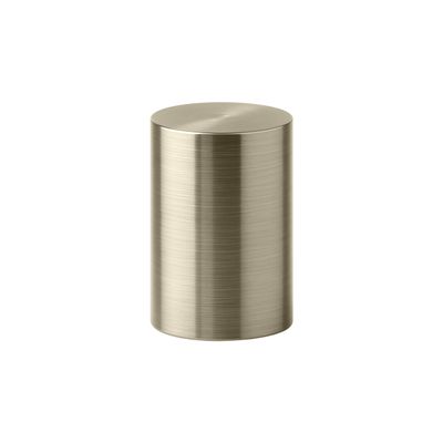Aspen Creative 24019-11, 1 Pack Steel Lamp Finial in Brass Plated Finish, 1 1/4" Tall