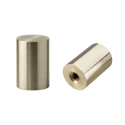 Aspen Creative 24019-12 Steel Lamp Finial in Brass Plated Finish, 1-1/4" Tall (2 Pack)