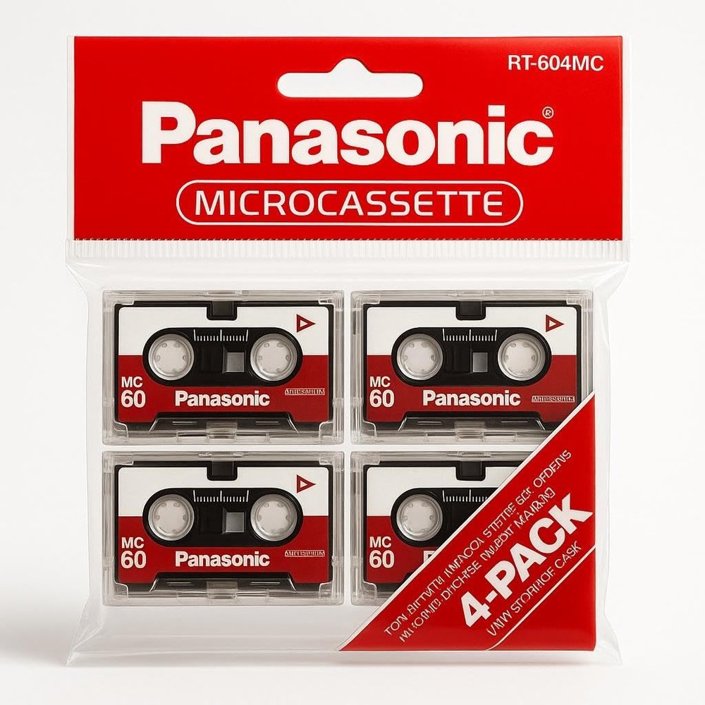 Panasonic Microcassette MC-60 4/pack