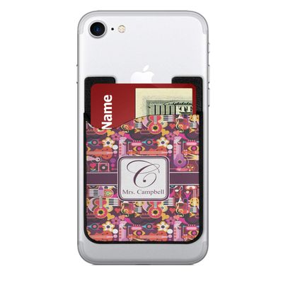 YouCustomizeIt Personalized Abstract Music 2-in-1 Cell Phone Credit Card Holder & Screen Cleaner