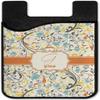 Personalized Swirly Floral 2-in-1 Cell Phone Credit Card Holder & Screen Cleaner view 2
