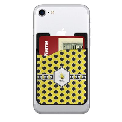 YouCustomizeIt Personalized Honeycomb 2-in-1 Cell Phone Credit Card Holder & Screen Cleaner