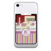 YouCustomizeIt Personalized Butterflies & Stripes 2-in-1 Cell Phone Credit Card Holder & Screen Cleaner view 1