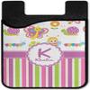 YouCustomizeIt Personalized Butterflies & Stripes 2-in-1 Cell Phone Credit Card Holder & Screen Cleaner view 2