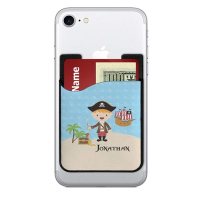 YouCustomizeIt Personalized Pirate Scene 2-in-1 Cell Phone Credit Card Holder & Screen Cleaner