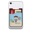 YouCustomizeIt Personalized Pirate Scene 2-in-1 Cell Phone Credit Card Holder & Screen Cleaner view 1