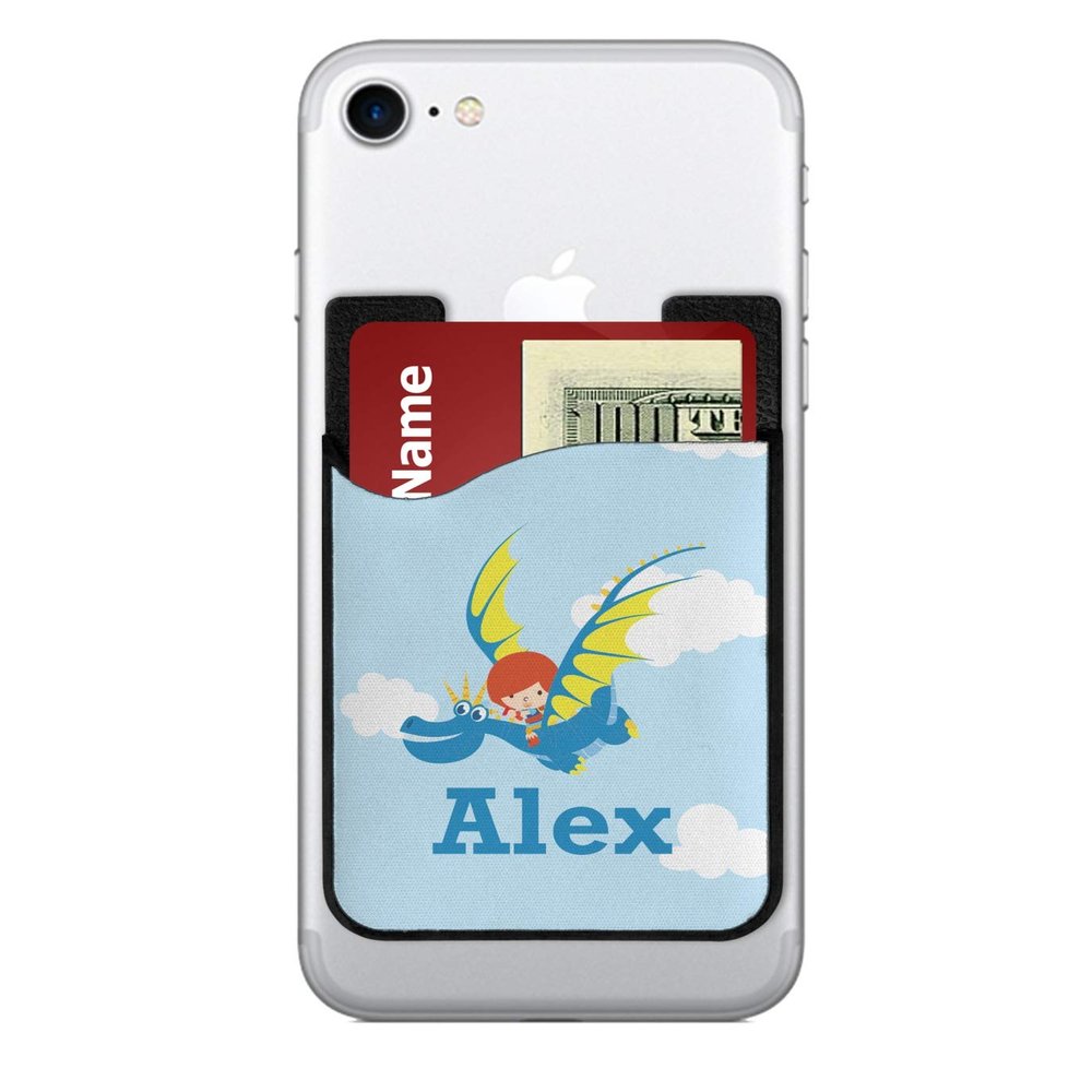 Personalized Flying a Dragon 2-in-1 Cell Phone Credit Card Holder & Screen Cleaner