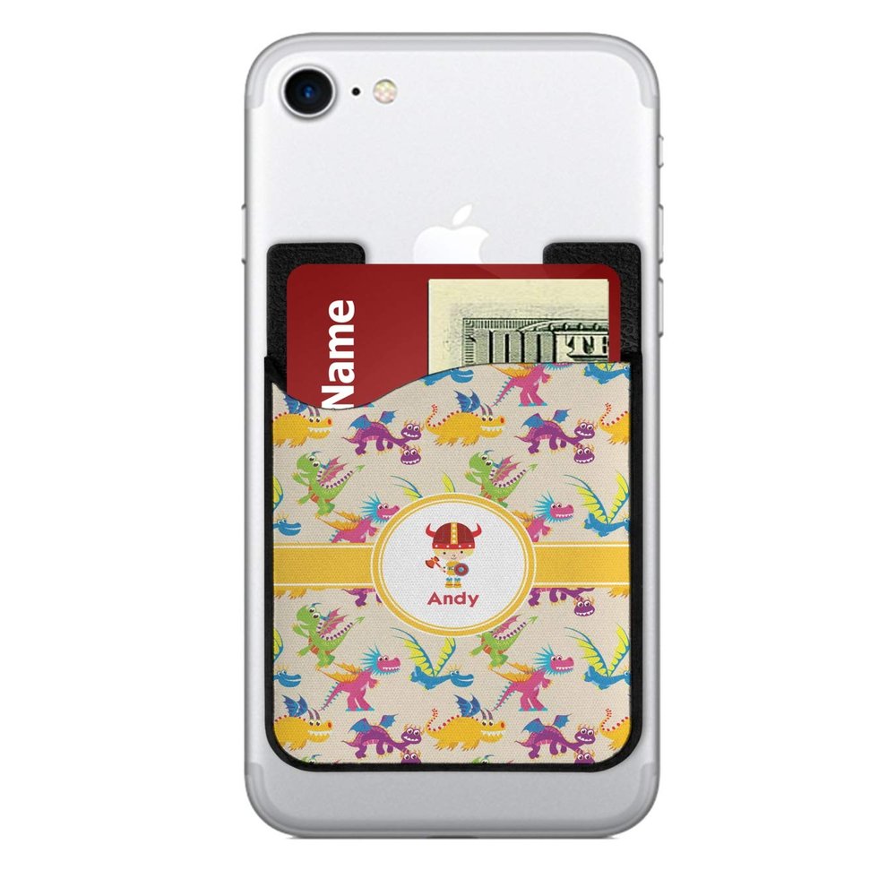 Personalized Dragons 2-in-1 Cell Phone Credit Card Holder & Screen Cleaner