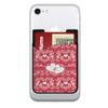 YouCustomizeIt Personalized Heart Damask 2-in-1 Cell Phone Credit Card Holder & Screen Cleaner view 1