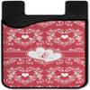 YouCustomizeIt Personalized Heart Damask 2-in-1 Cell Phone Credit Card Holder & Screen Cleaner view 2