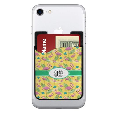 YouCustomizeIt Personalized Pink Flamingo 2-in-1 Cell Phone Credit Card Holder & Screen Cleaner