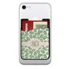 YouCustomizeIt Personalized Tropical Leaves 2-in-1 Cell Phone Credit Card Holder & Screen Cleaner view 1