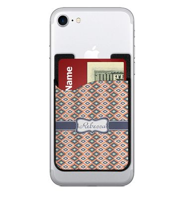 Personalized Tribal 2-in-1 Cell Phone Credit Card Holder & Screen Cleaner