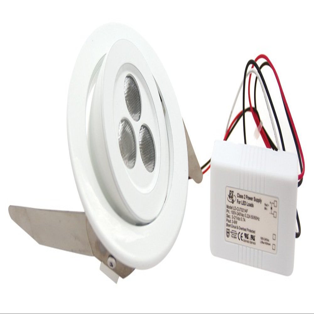 Cal Lighting 415-9-40D3K-WH LED Recess Light from Led Recess Light Collection 4.00 inches