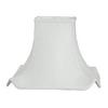 Upgradelights Off White Silk 10 Inch Rectangle Pagoda Lamp Shade with Matching Harp and Finial view 1