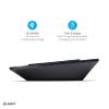 Atomi - Wireless Charge Pad - 10W Qi Wireless Technology compatible with Apple iPhone X/iPhone 8/8 Plus, Samsung Galaxy Note 8 / S8 / S8+ and All Qi-Enabled Devices - Black view 2