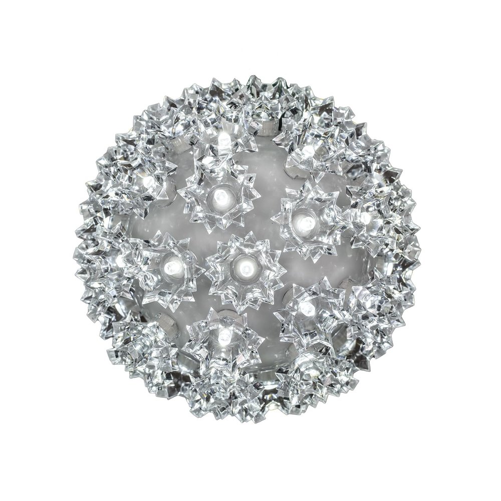Novelty Lights LED 6in 50 Light Twinkling Starlight Sphere, Pure White