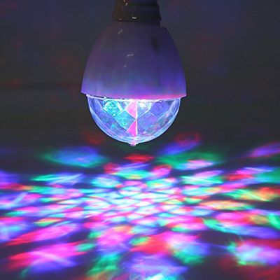 2Pcs DJ Stage Lights Bulbs Lamps Colorful Rotary Dance Lamp LED Lights for Hallowmas Halloween Christmas Wedding Party