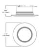HALO Recessed RL460WHZHA69 Zigbee Smart LED Downlight, 4", White view 2