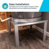 HoldRite QuickStand 22 Inch Water Heater Stand, Up to 52 Gallons, Unassembled, 40-S-22-U view 3