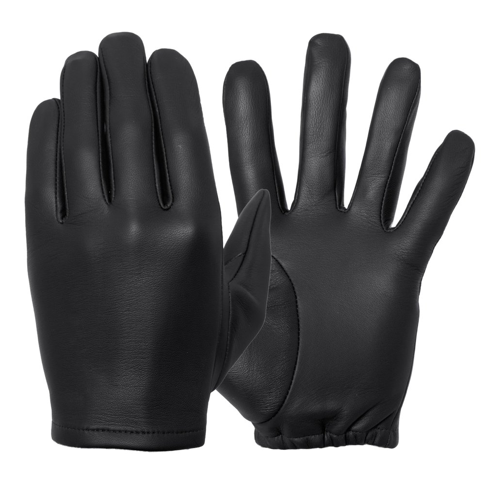 Tough Gloves Patrol-X Ultra Thin Leather Gloves, TD301 Black Size 6