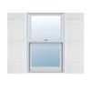 14"W x 74"H Lifetime Vinyl, TailorMade Four Board Joined (3 Batten), Board-n-Batten Shutters, w/Shutter-Loks (Per Pair), White view 1